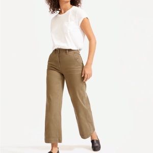 Everlane Cropped Wide Leg Pants